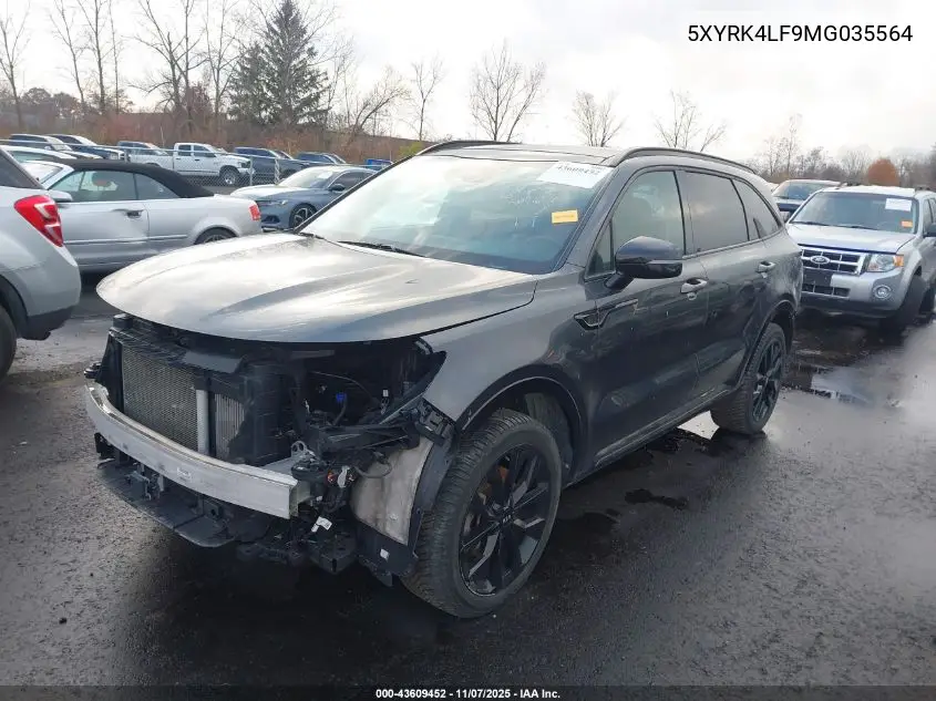 5XYRK4LF9MG035564 2021 Kia Sorento Sx