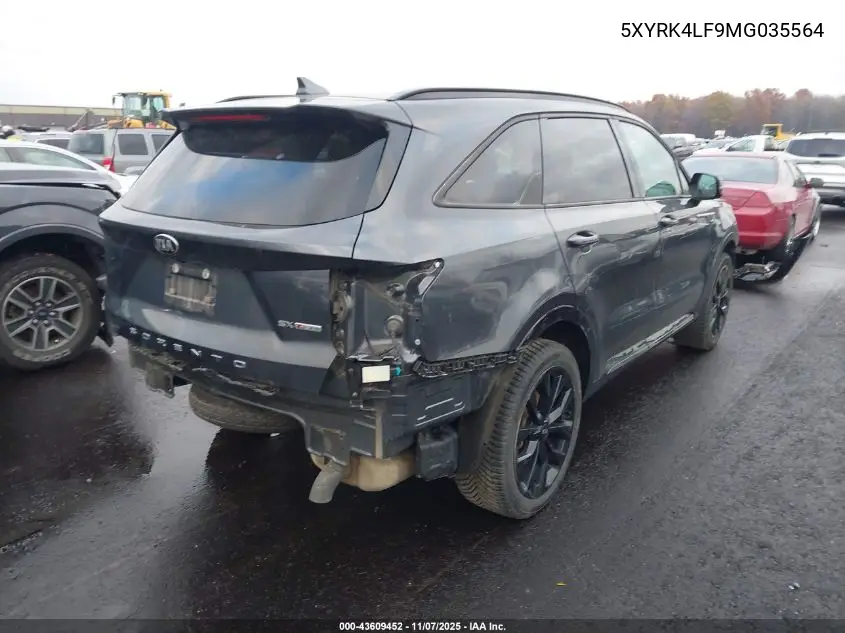 5XYRK4LF9MG035564 2021 Kia Sorento Sx