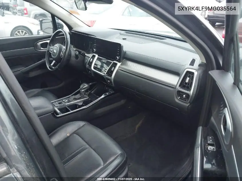 5XYRK4LF9MG035564 2021 Kia Sorento Sx