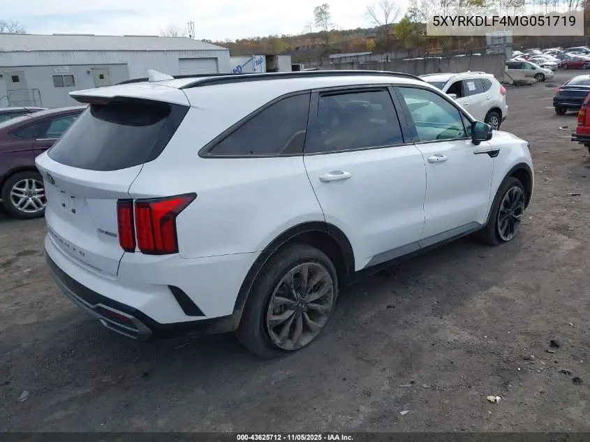 5XYRKDLF4MG051719 2021 Kia Sorento Sx