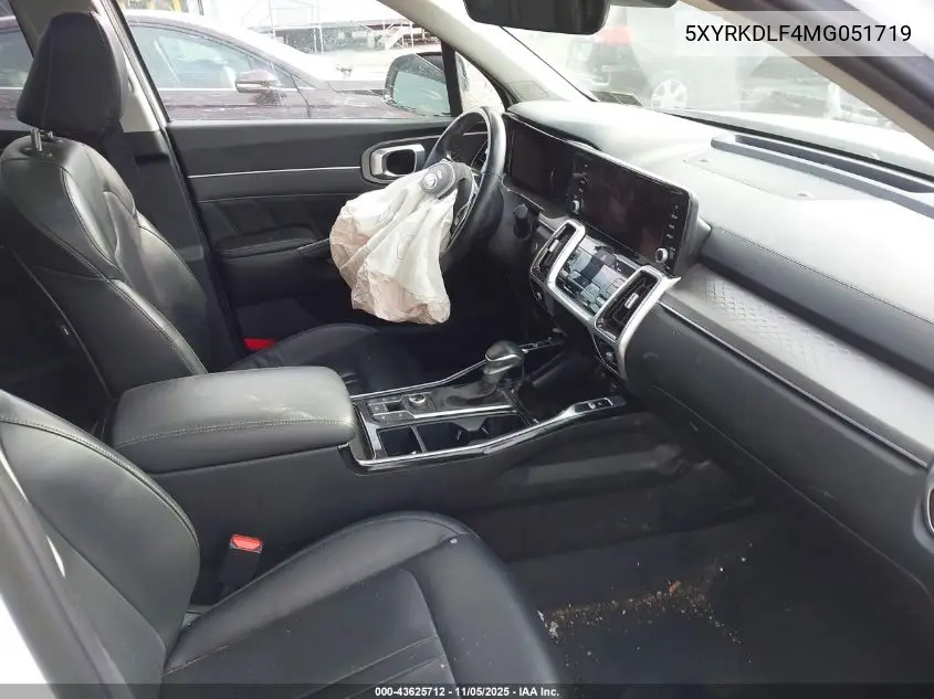 5XYRKDLF4MG051719 2021 Kia Sorento Sx
