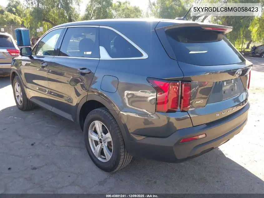 5XYRGDLC8MG058423 2021 Kia Sorento Lx