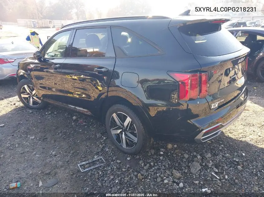 5XYRL4LC0PG218231 2023 Kia Sorento S