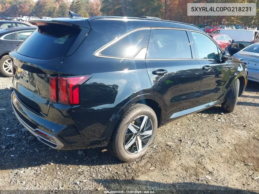 5XYRL4LC0PG218231 2023 Kia Sorento S