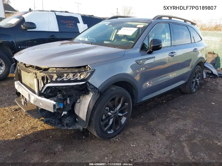 5XYRHDLF7PG189807 2023 Kia Sorento X-Line Ex