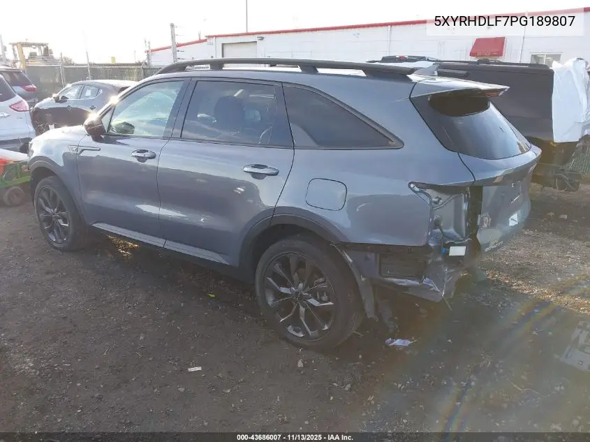 5XYRHDLF7PG189807 2023 Kia Sorento X-Line Ex