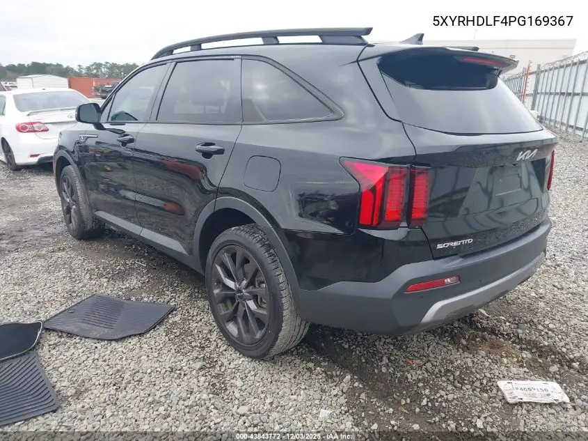 5XYRHDLF4PG169367 2023 Kia Sorento X-Line Ex