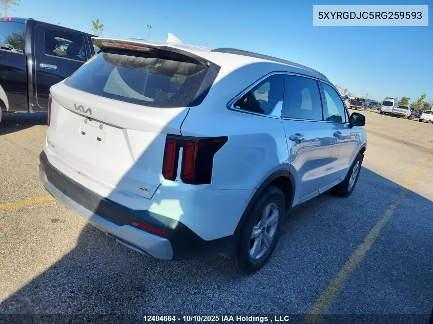 5XYRGDJC5RG259593 2024 Kia Sorento Lx