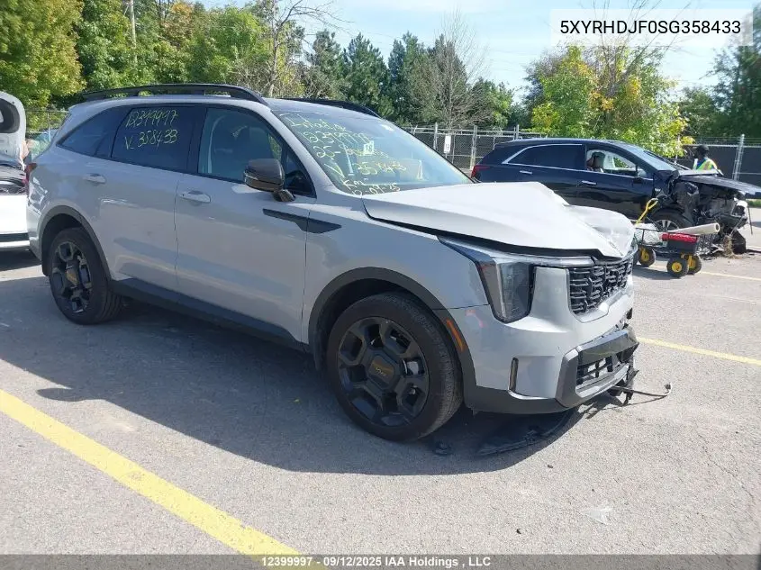 5XYRHDJF0SG358433 2025 Kia Sorento