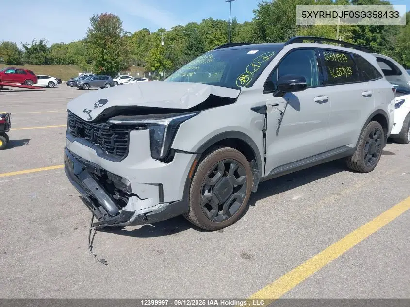 5XYRHDJF0SG358433 2025 Kia Sorento