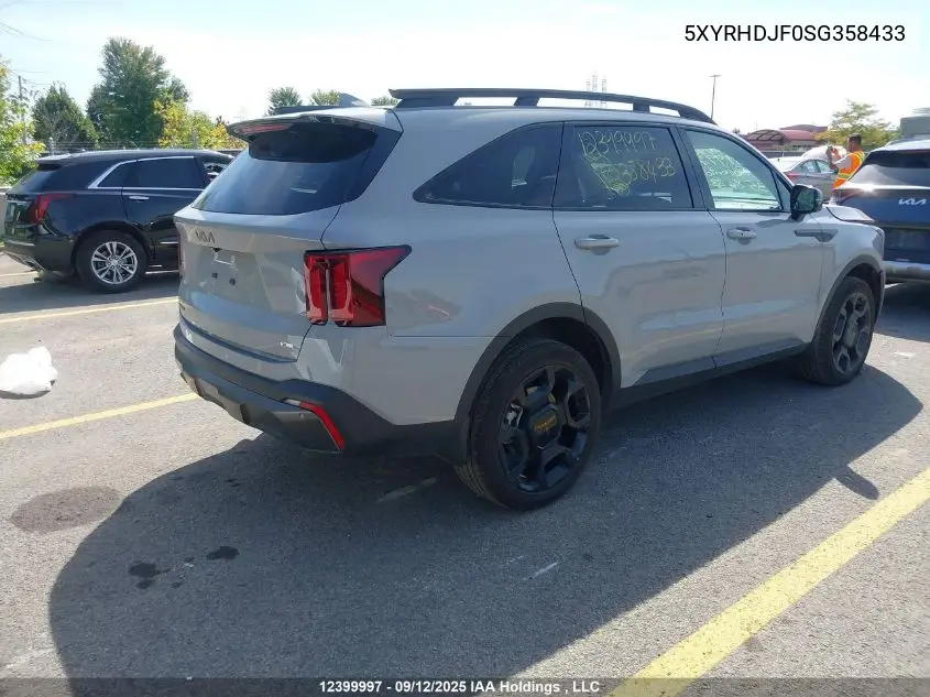 5XYRHDJF0SG358433 2025 Kia Sorento