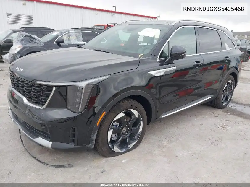 KNDRKDJGXS5405468 2025 Kia Sorento Hybrid Sx Prestige