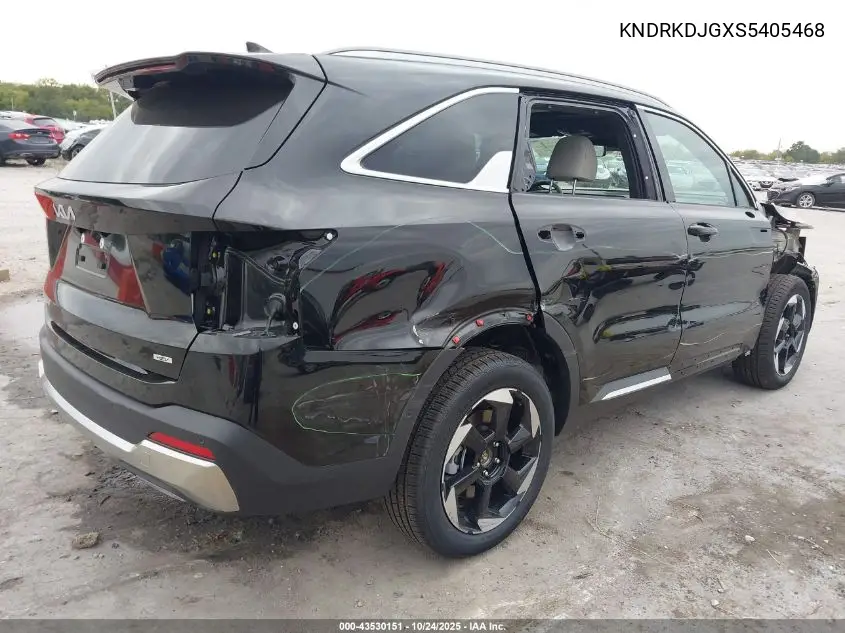 KNDRKDJGXS5405468 2025 Kia Sorento Hybrid Sx Prestige
