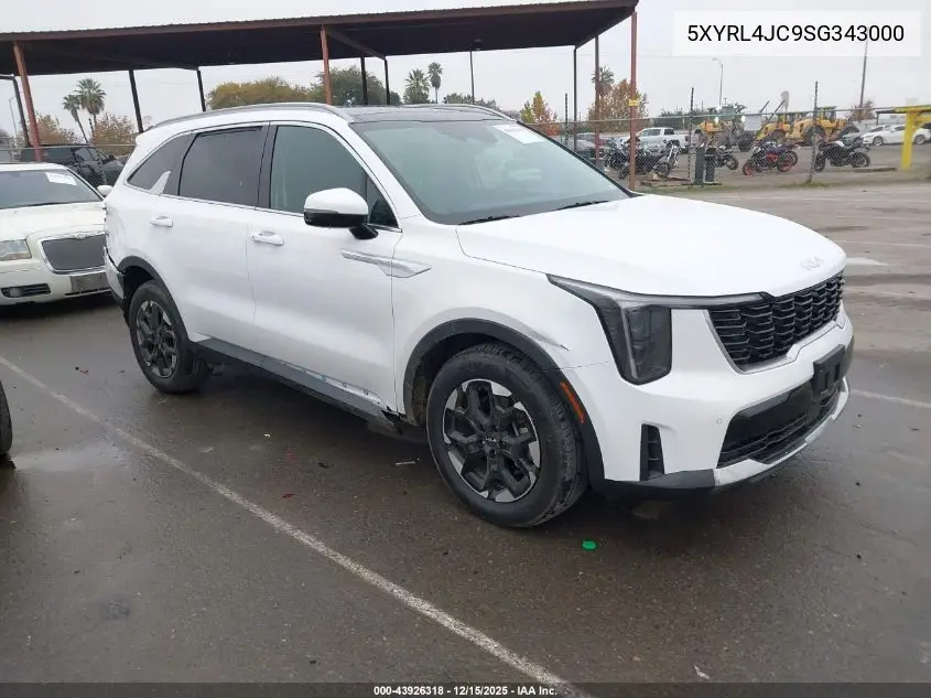 5XYRL4JC9SG343000 2025 Kia Sorento S