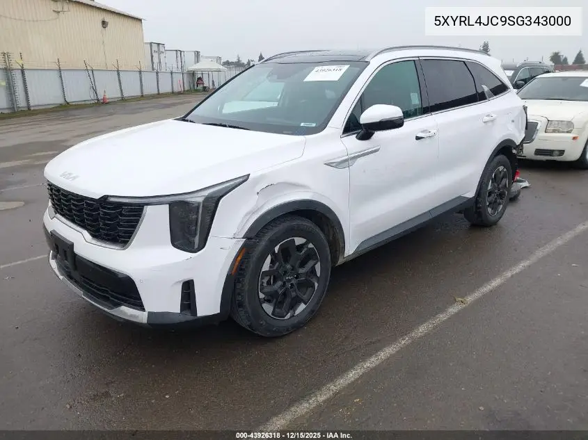 5XYRL4JC9SG343000 2025 Kia Sorento S