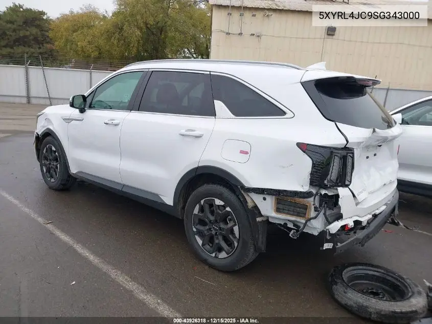 5XYRL4JC9SG343000 2025 Kia Sorento S