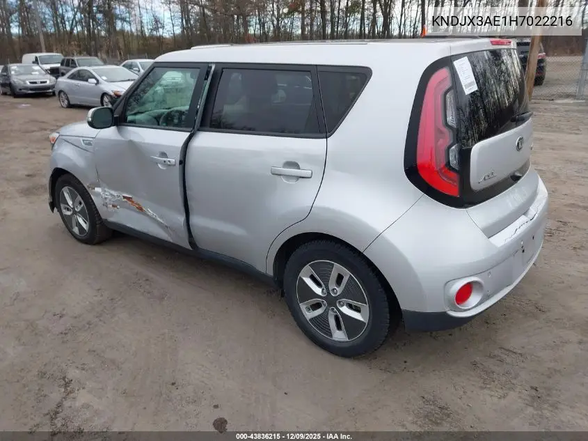 KNDJX3AE1H7022216 2017 Kia Soul Ev +
