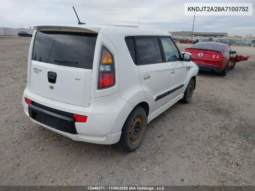 KNDJT2A28A7100752 2010 Kia Soul 4U