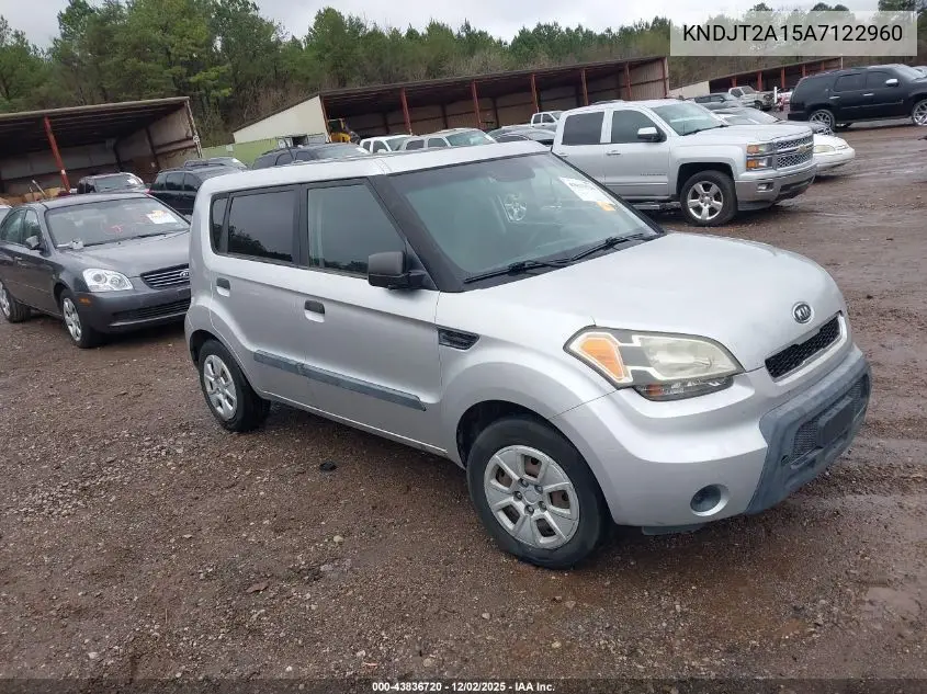 KNDJT2A15A7122960 2010 Kia Soul