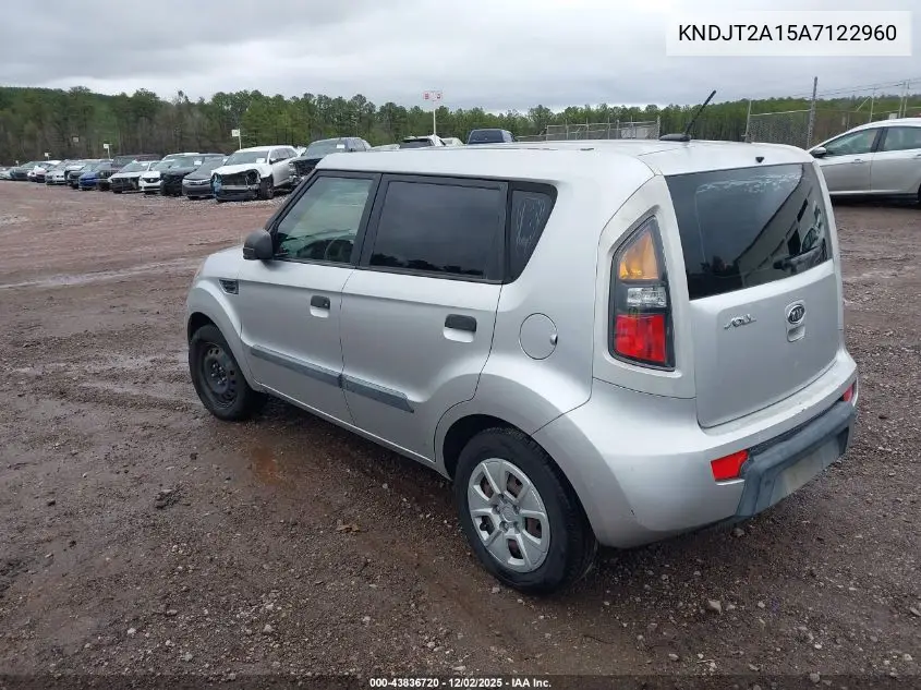 KNDJT2A15A7122960 2010 Kia Soul