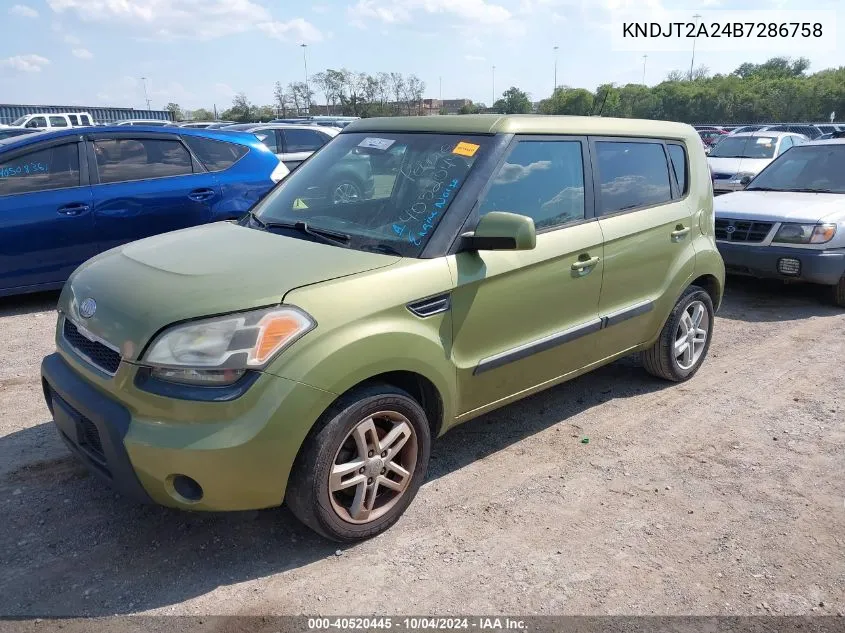 KNDJT2A24B7286758 2011 Kia Soul +