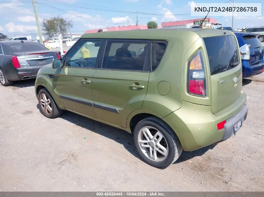 KNDJT2A24B7286758 2011 Kia Soul +