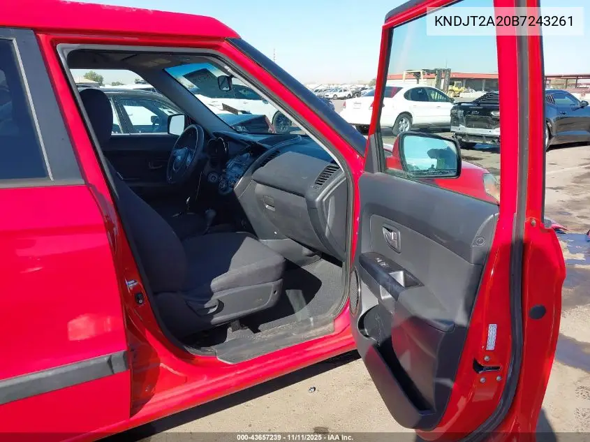 KNDJT2A20B7243261 2011 Kia Soul +