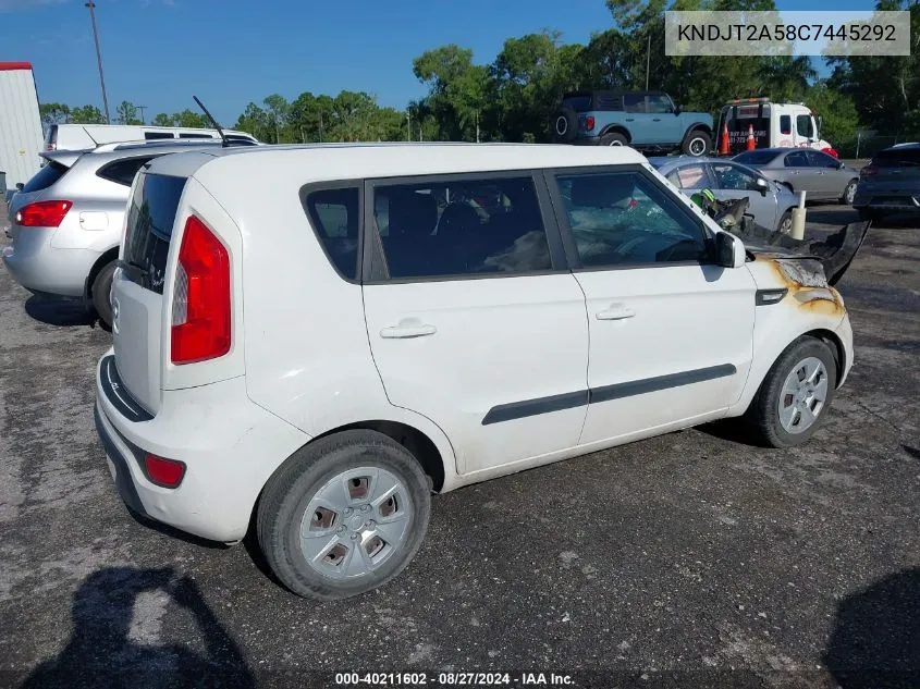 KNDJT2A58C7445292 2012 Kia Soul