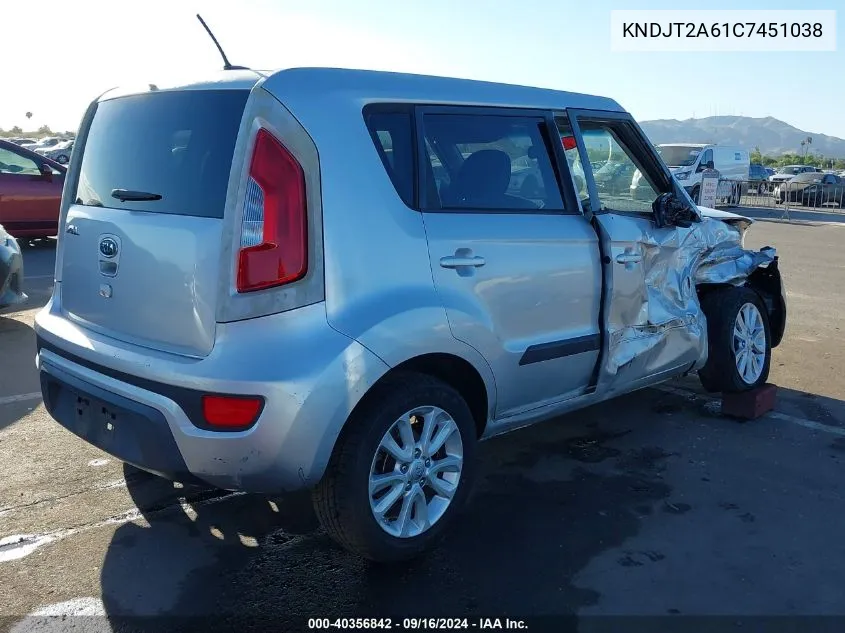 KNDJT2A61C7451038 2012 Kia Soul +