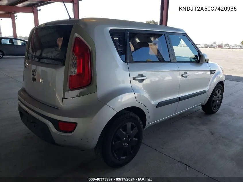 KNDJT2A50C7420936 2012 Kia Soul