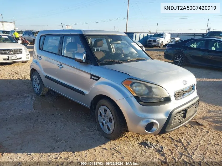 KNDJT2A50C7420919 2012 Kia Soul