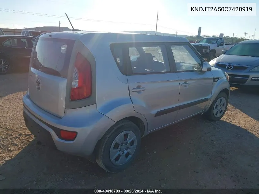 KNDJT2A50C7420919 2012 Kia Soul