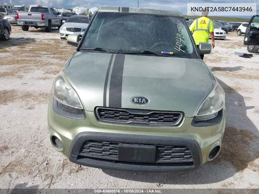 KNDJT2A58C7443946 2012 Kia Soul