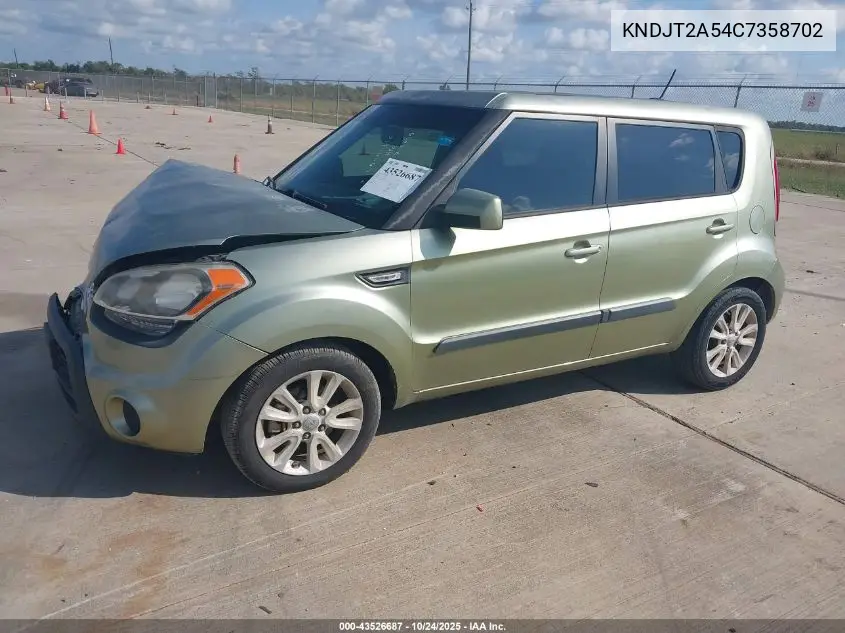 KNDJT2A54C7358702 2012 Kia Soul