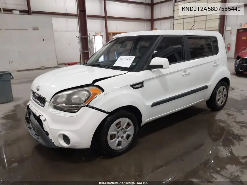 KNDJT2A58D7555440 2013 Kia Soul