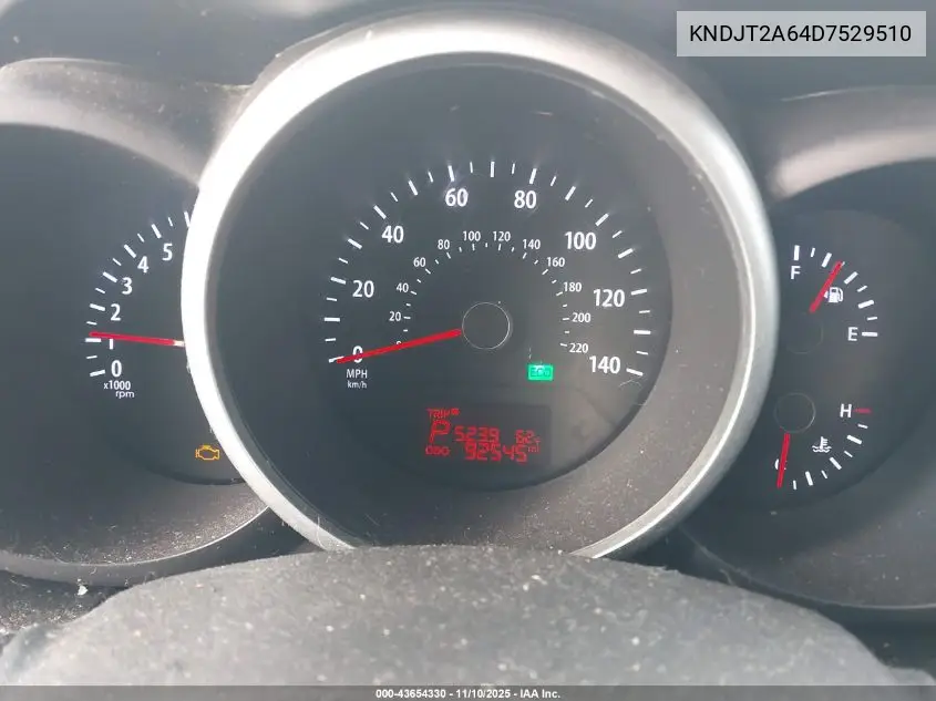 KNDJT2A64D7529510 2013 Kia Soul +