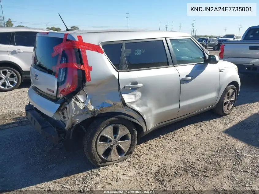 KNDJN2A24E7735001 2014 Kia Soul