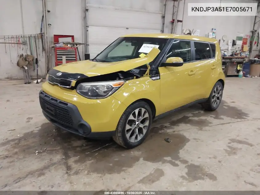 KNDJP3A51E7005671 2014 Kia Soul +