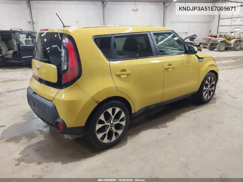 KNDJP3A51E7005671 2014 Kia Soul +