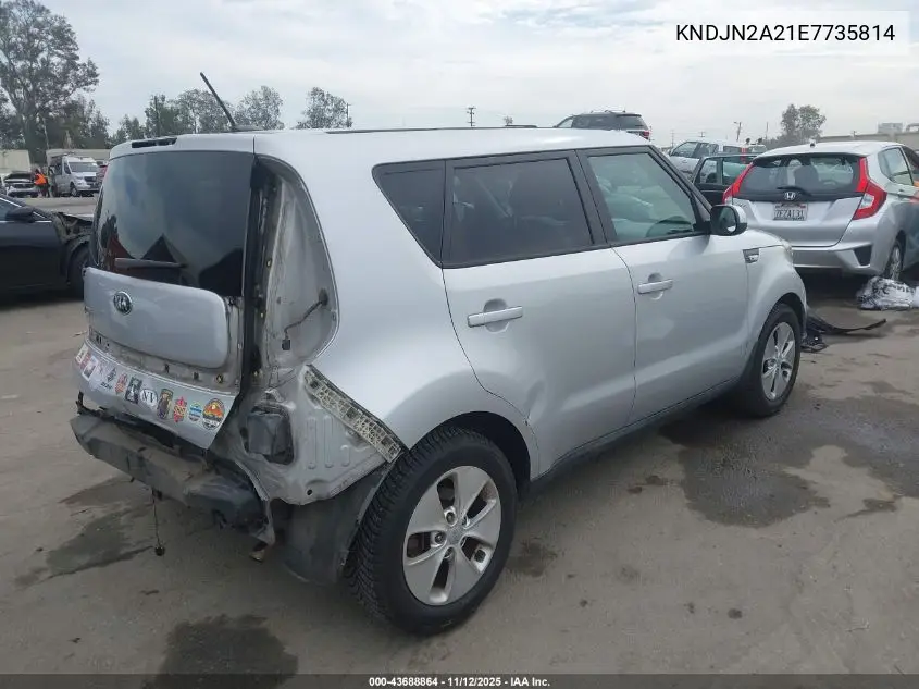 KNDJN2A21E7735814 2014 Kia Soul