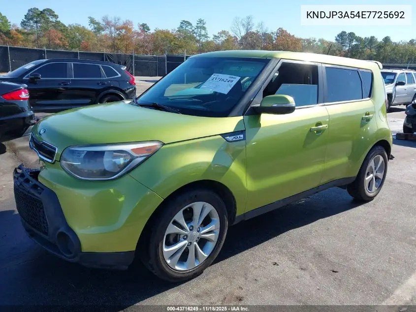 KNDJP3A54E7725692 2014 Kia Soul +