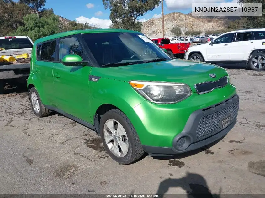 KNDJN2A28E7110987 2014 Kia Soul