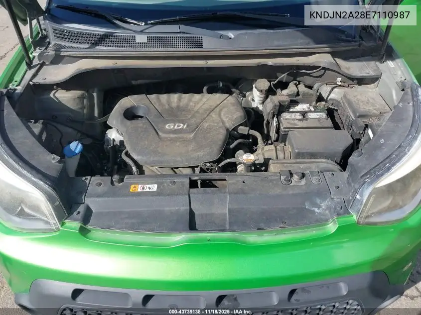 KNDJN2A28E7110987 2014 Kia Soul