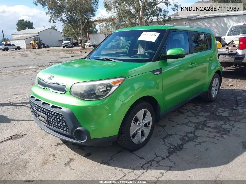 KNDJN2A28E7110987 2014 Kia Soul