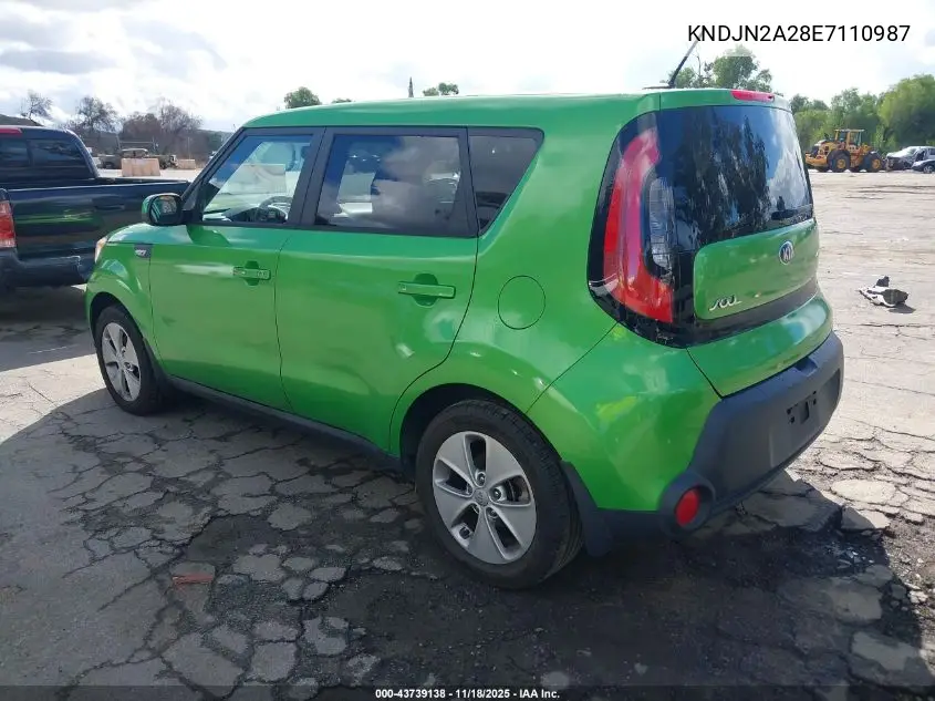 KNDJN2A28E7110987 2014 Kia Soul