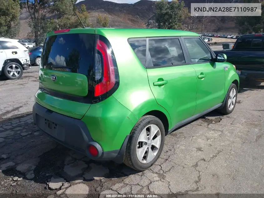 KNDJN2A28E7110987 2014 Kia Soul