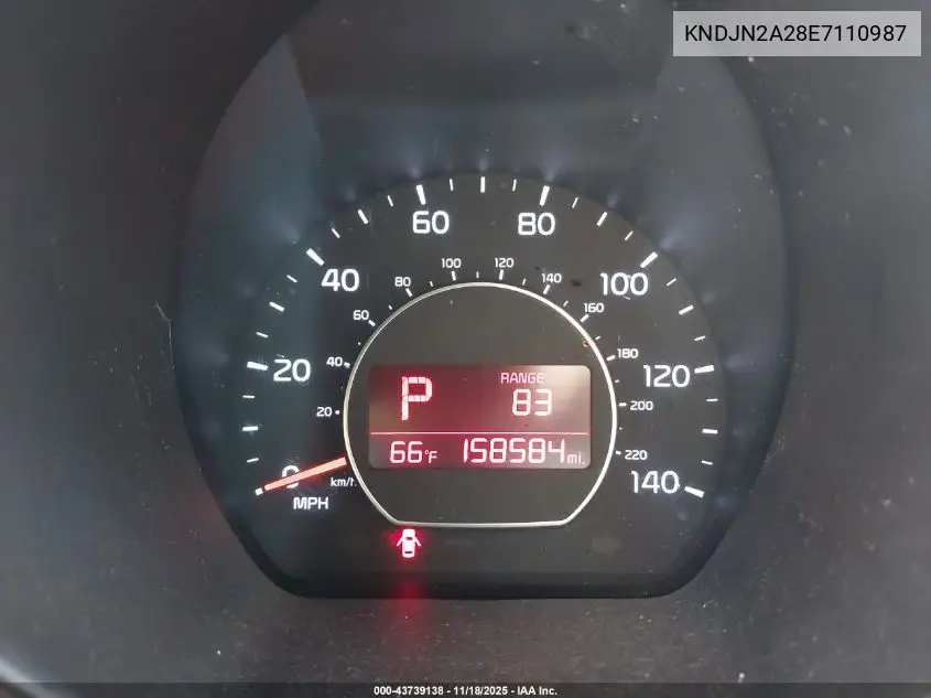 KNDJN2A28E7110987 2014 Kia Soul