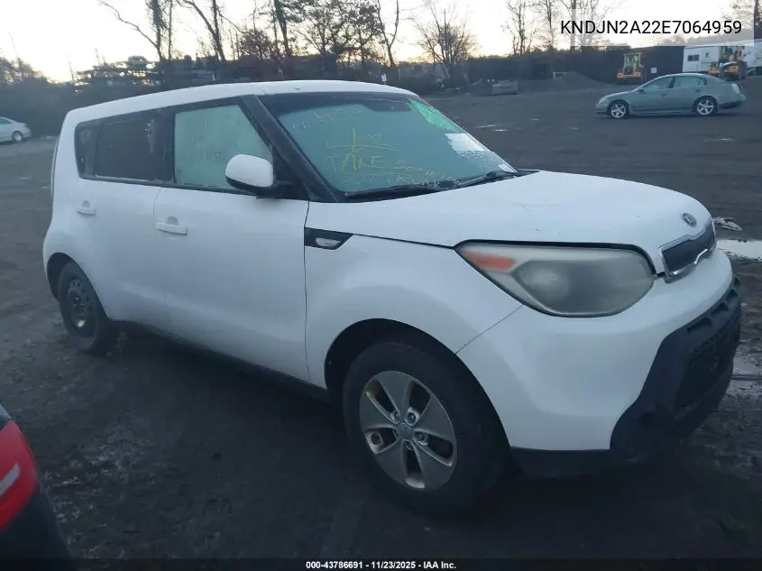 KNDJN2A22E7064959 2014 Kia Soul