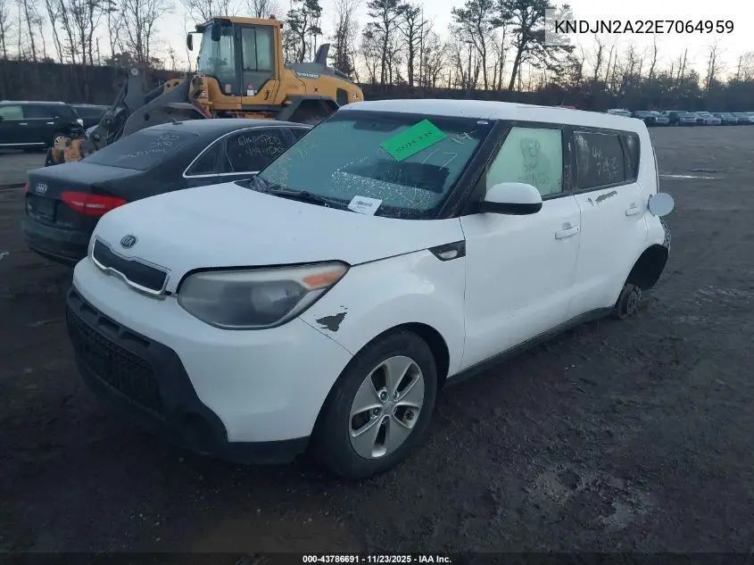 KNDJN2A22E7064959 2014 Kia Soul
