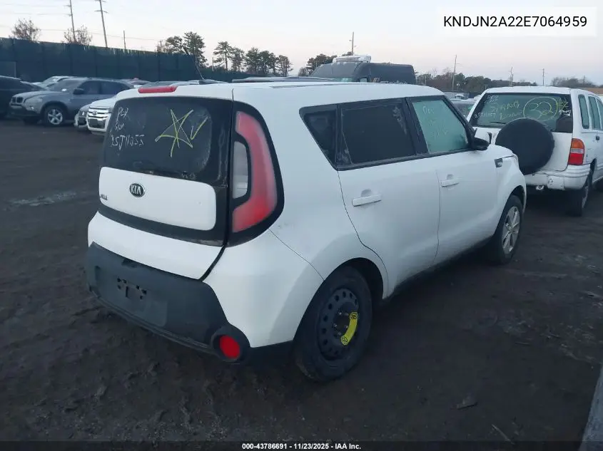KNDJN2A22E7064959 2014 Kia Soul